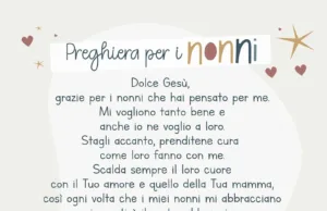 Preghiera per i nonni Preghiera per i nonni